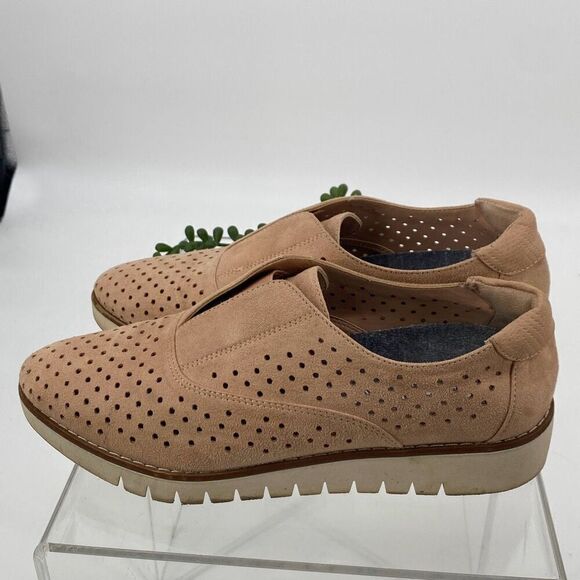 Dr Scholls Be Free Improved Perforated Comfort Loafers Beige‎ Slip-On Size 7 - Picture 4 of 10
